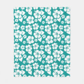 Hawaiian Hibiscus Flower Pattern Fleece Deken (Voorkant)