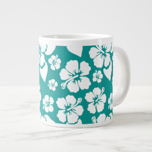 Hawaiian Hibiscus Flower Pattern Grote Koffiekop