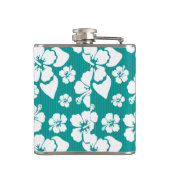 Hawaiian Hibiscus Flower Pattern Heupfles (Achterkant)