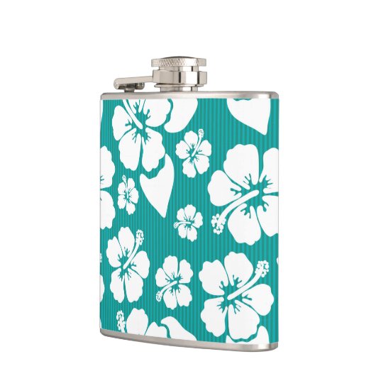 Hawaiian Hibiscus Flower Pattern Heupfles (Links)