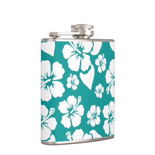 Hawaiian Hibiscus Flower Pattern Heupfles (Rechts)