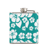 Hawaiian Hibiscus Flower Pattern Heupfles (Achterkant)