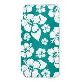 Hawaiian Hibiscus Flower Pattern Incipio iPhone Portemonnee Hoesje (Voorkant Agenda)