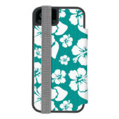 Hawaiian Hibiscus Flower Pattern Incipio iPhone Portemonnee Hoesje (Agenda Achterkant)