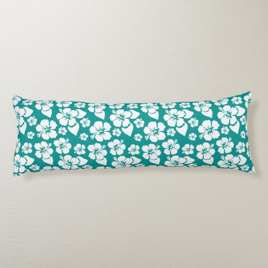 Hawaiian Hibiscus Flower Pattern Lichaamskussen (Achterkant)