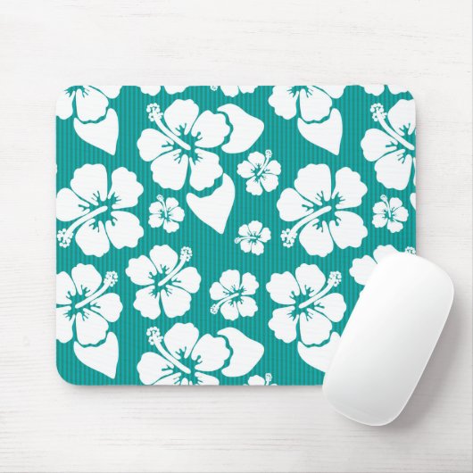 Hawaiian Hibiscus Flower Pattern Muismat (Met muis)