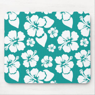 Hawaiian Hibiscus Flower Pattern Muismat