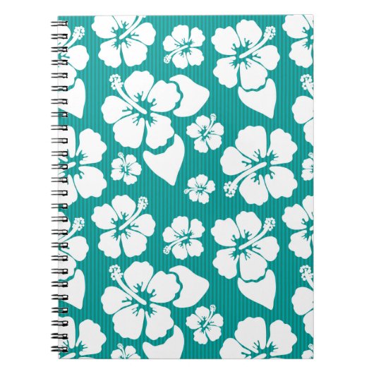 Hawaiian Hibiscus Flower Pattern Notitieboek (Voorkant)