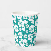 Hawaiian Hibiscus Flower Pattern Papieren Bekers (Links)