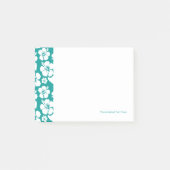 Hawaiian Hibiscus Flower Pattern Post-it® Notes (Voorkant)