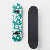 Hawaiian Hibiscus Flower Pattern Skateboard (Voorkant)