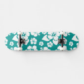 Hawaiian Hibiscus Flower Pattern Skateboard (Horizontaal)