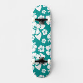 Hawaiian Hibiscus Flower Pattern Skateboard (Voorkant)