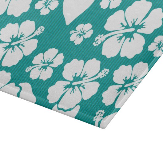 Hawaiian Hibiscus Flower Pattern Snijplank (Hoek)