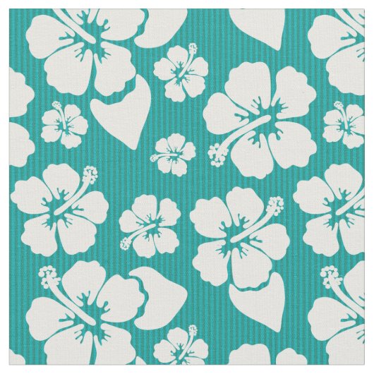 Hawaiian Hibiscus Flower Pattern Stof (Close Up)