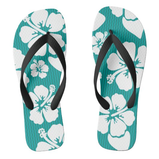Hawaiian Hibiscus Flower Pattern Teenslippers (Voetbed)