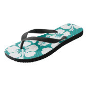 Hawaiian Hibiscus Flower Pattern Teenslippers (Schuin)