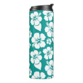 Hawaiian Hibiscus Flower Pattern Thermosbeker (Gedraaid links)