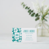 Hawaiian Hibiscus Flower Pattern Visitekaartje (Staand voorkant)