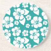 Hawaiian Hibiscus Flower Pattern Zandsteen Onderzetter (Voorkant)