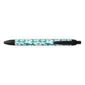 Hawaiian Hibiscus Flower Pattern Zwarte Inkt Pen (Achterkant)