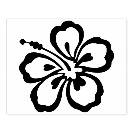 Hawaiian Hibiscus Flower Rubber Art Stempel (Afrduk)