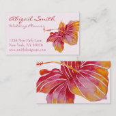 Hawaiian Hibiscus Flower Visitekaartje (Voorkant / Achterkant)