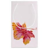 Hawaiian Hibiscus Flower | Weddenschap Klein Cadeauzakje (Achterkant)