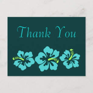 Hawaiian Hibiscus Flowers Briefkaart