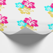 Hawaiian Hibiscus Flowers Cadeaupapier (Hoek)