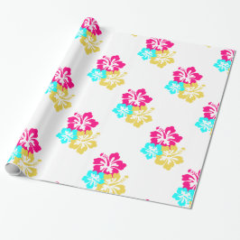 Hawaiian Hibiscus Flowers Cadeaupapier