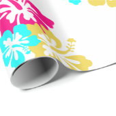 Hawaiian Hibiscus Flowers Cadeaupapier (Rol Hoek)
