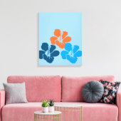 Hawaiian Hibiscus Flowers Canvas Afdruk (Insitu (Woonkamer))