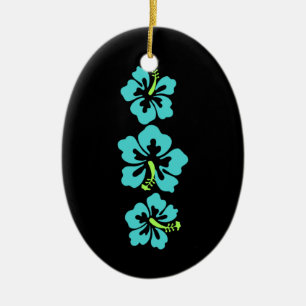 Hawaiian Hibiscus Flowers Keramisch Ornament