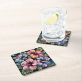 Hawaiian Hibiscus Flowers Onderzetter Set (Insitu)