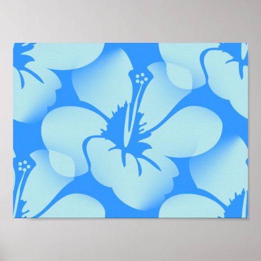 Hawaiian Hibiscus Flowers Poster (Voorkant)
