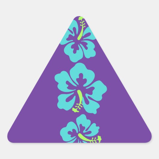 Hawaiian Hibiscus Flowers Sticker (Voorkant)
