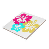Hawaiian Hibiscus Flowers Tegeltje (Zijkant)