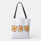 Hawaiian Hibiscus Flowers Tote Bag (Achterkant)