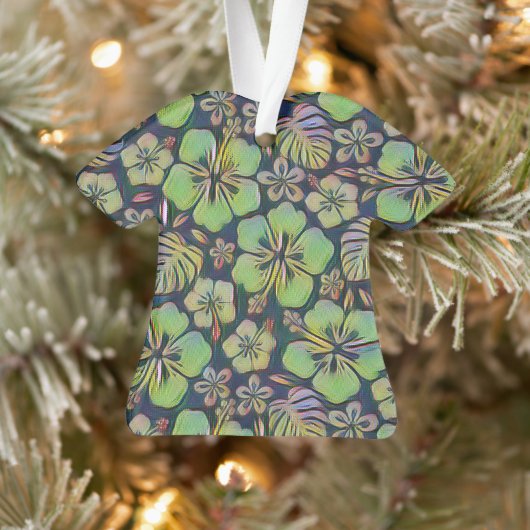 Hawaiian Hibiscus green Ornament (Boom)