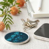 Hawaiian Hibiscus Icons Sleutelhanger (Zijkant)