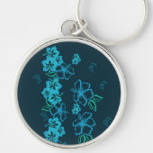 Hawaiian Hibiscus Icons Sleutelhanger (Voorkant)