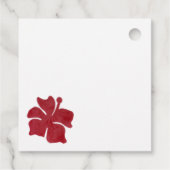 Hawaiian Hibiscus Kerstmis Quilt Gift Label (Achterkant)