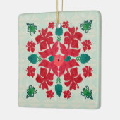 Hawaiian Hibiscus Kerstmis Quilt Pattern Ornament (Links)