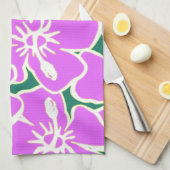 Hawaiian Hibiscus Luau Tropische bloemen Theedoek (Quarter Fold)