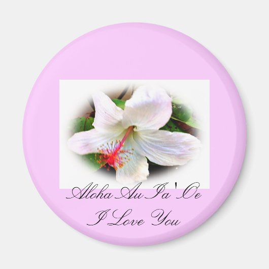 Hawaiian Hibiscus Magnet (Voorkant)