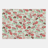 Hawaiian Hibiscus Mele Kalikimaka cadeauverpakking Inpakpapier Vel (Voorkant 2)