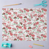 Hawaiian Hibiscus Mele Kalikimaka Weefselpapier Tissuepapier (Craft)
