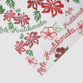 Hawaiian Hibiscus Mele Kalikimaka Weefselpapier Tissuepapier (Detail)