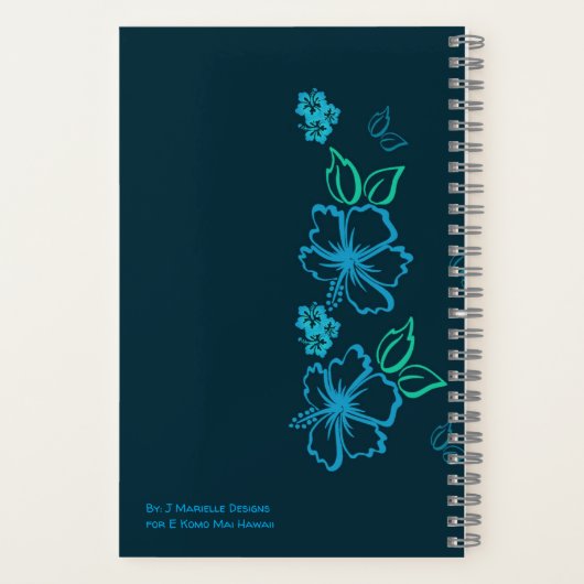 Hawaiian Hibiscus Notitieboek (Achterkant)